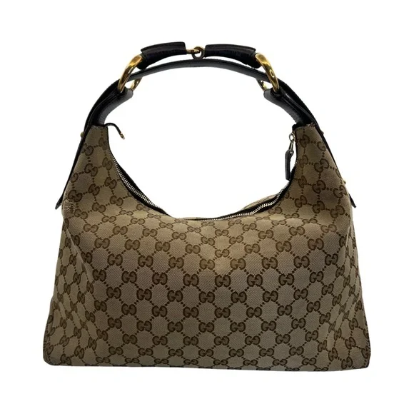 Gucci Monogram Medium Horsebit Hobo
